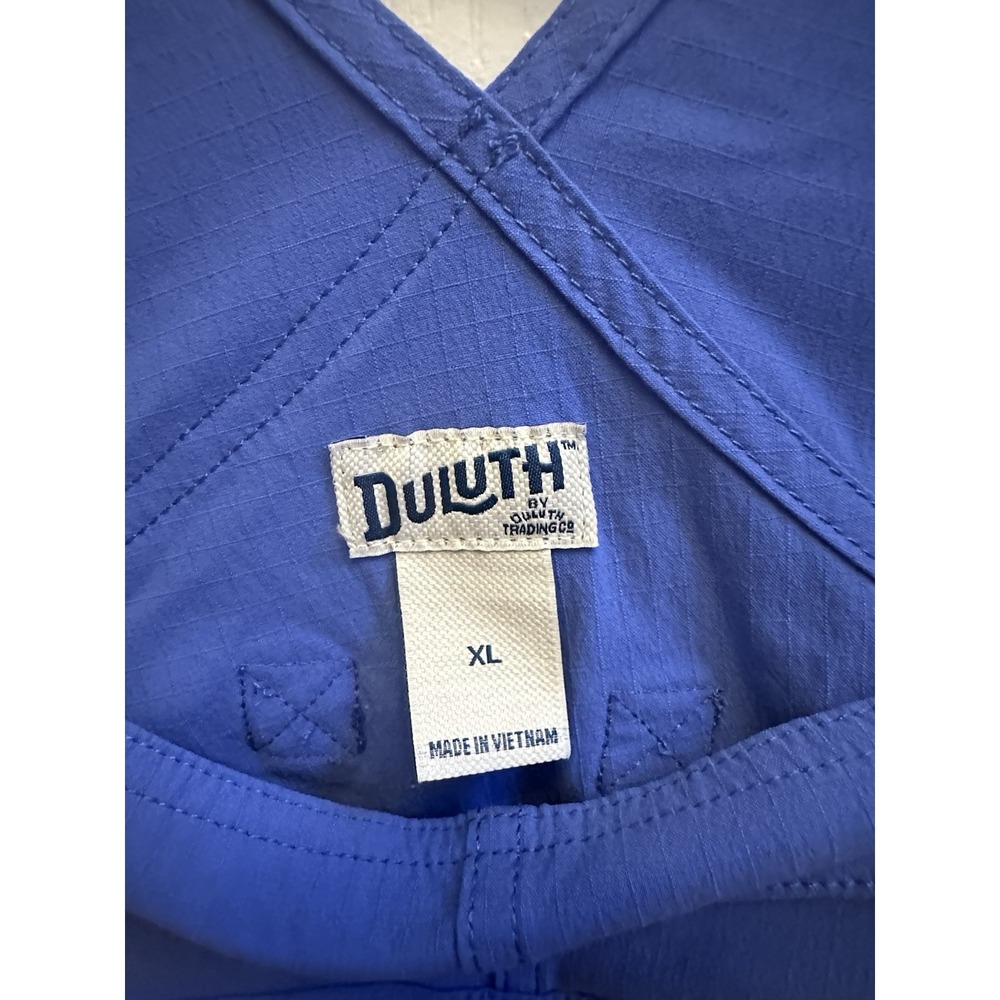 Duluth Trading Co Heirloom Gardening Short Overalls Womens XL Blue Outdoor - Picture 3 of 6